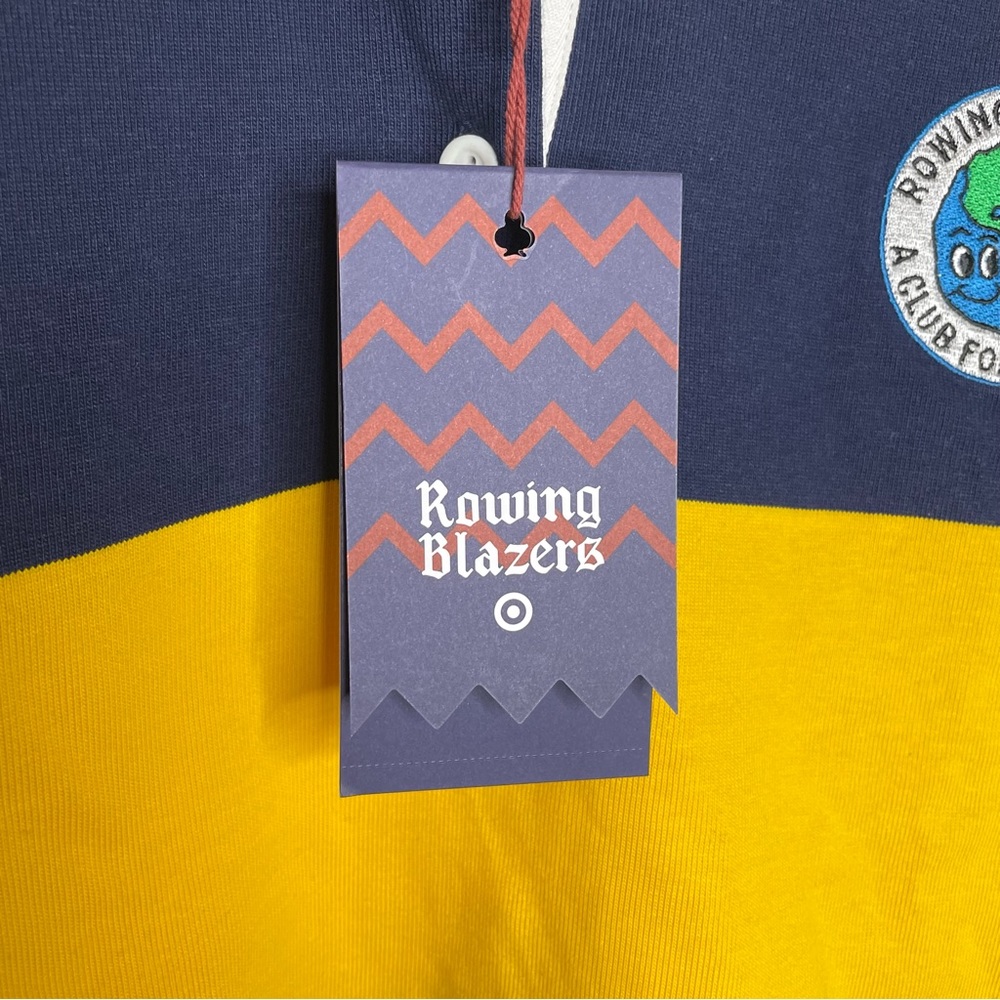 Rowing Blazers X Target cropped Rugby shirt L - Picture 7 of 9